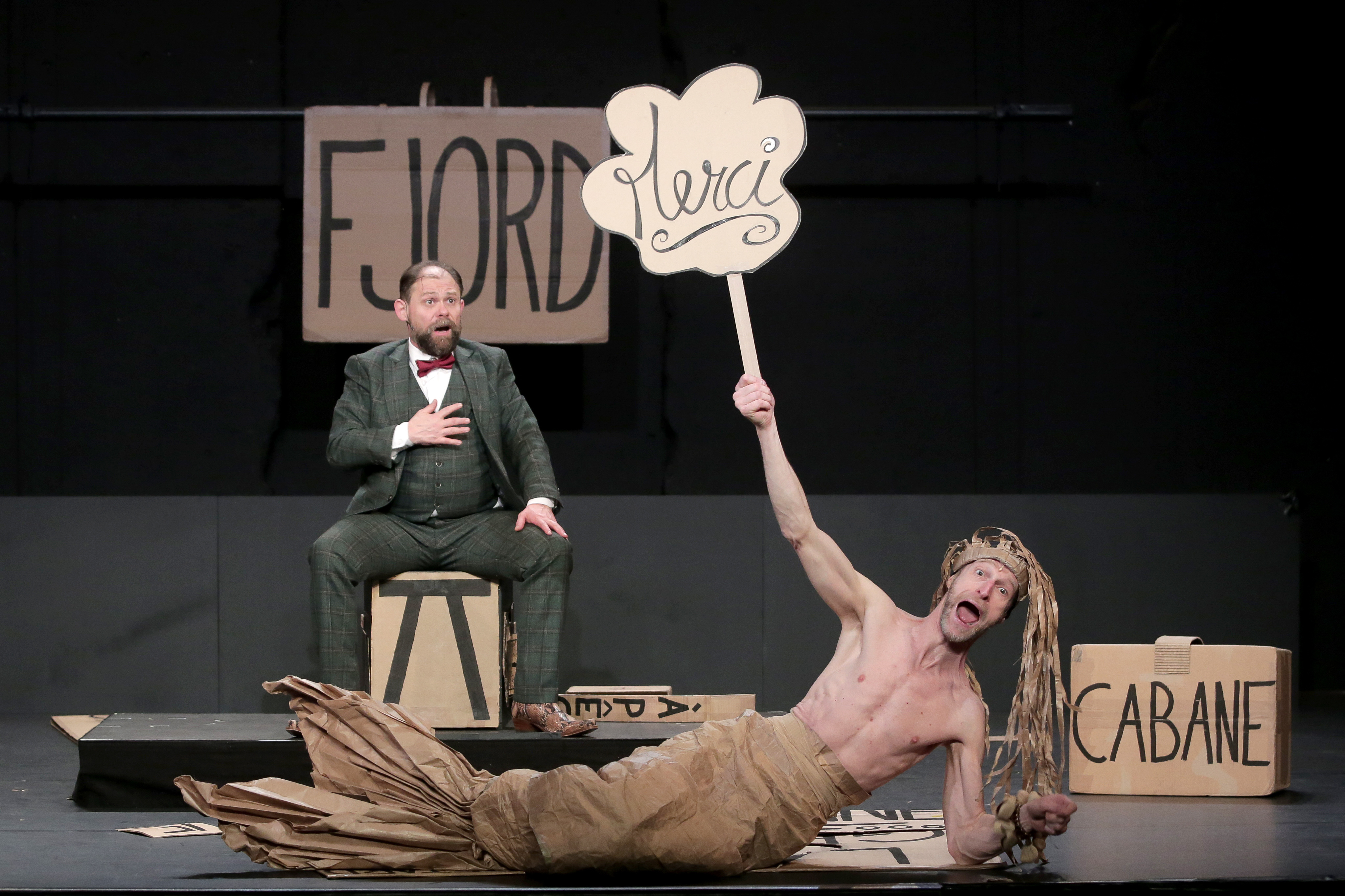 Théâtre de l'Usine - Les gros patinent bien Pierre Guillois  - Olivier Martin-Salvan