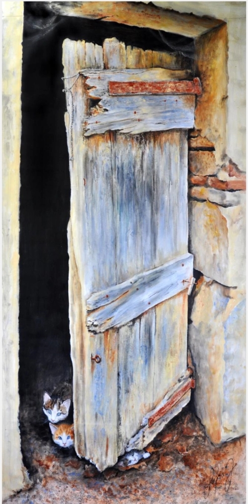 Exposition des peintures "L'Art et la Bannière" à Pomarède