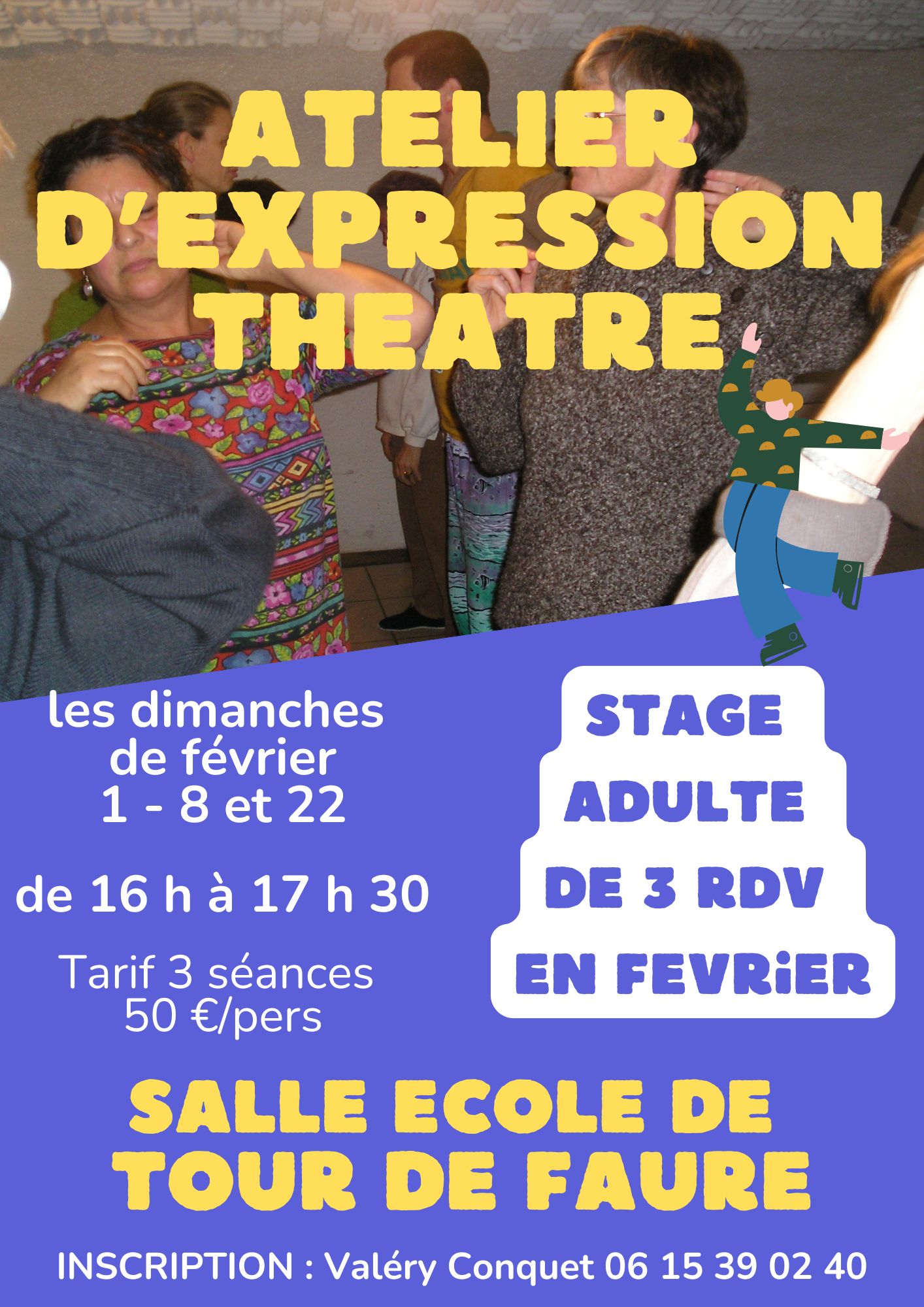 Stages d’ateliers d’expression créatrice, Tour-de-Faure