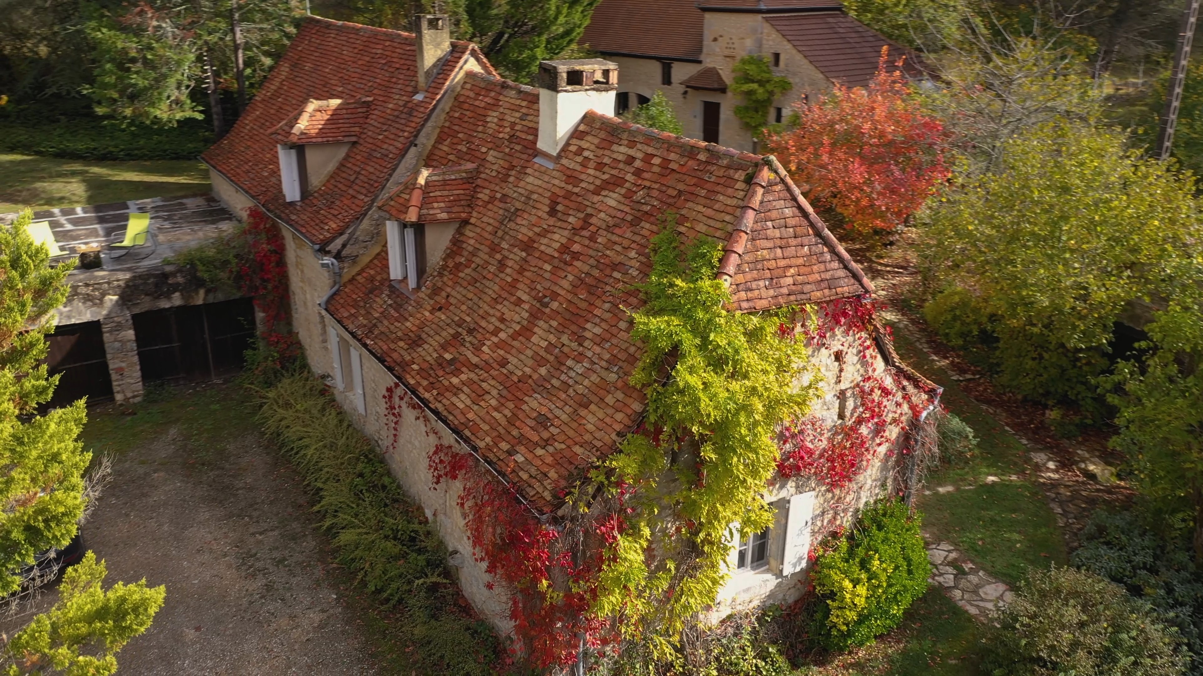 Gîtes Coeur de Lot vue aérienne