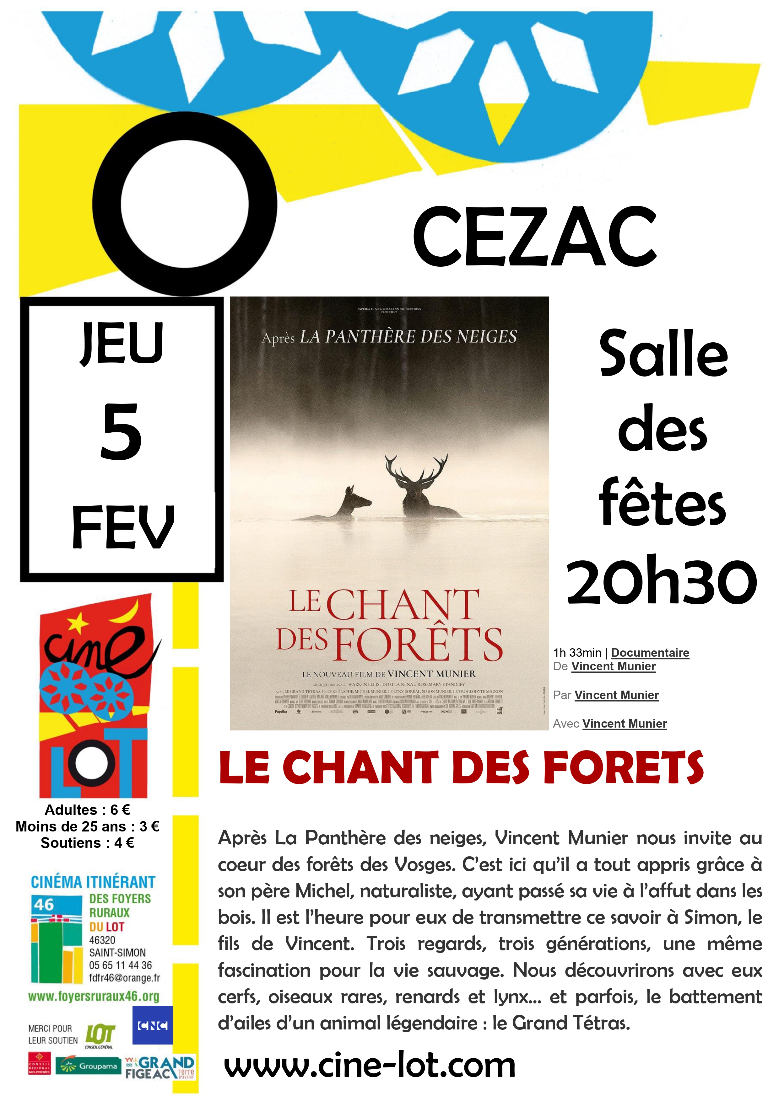 Ciné-Lot : "Le chant des forêts"