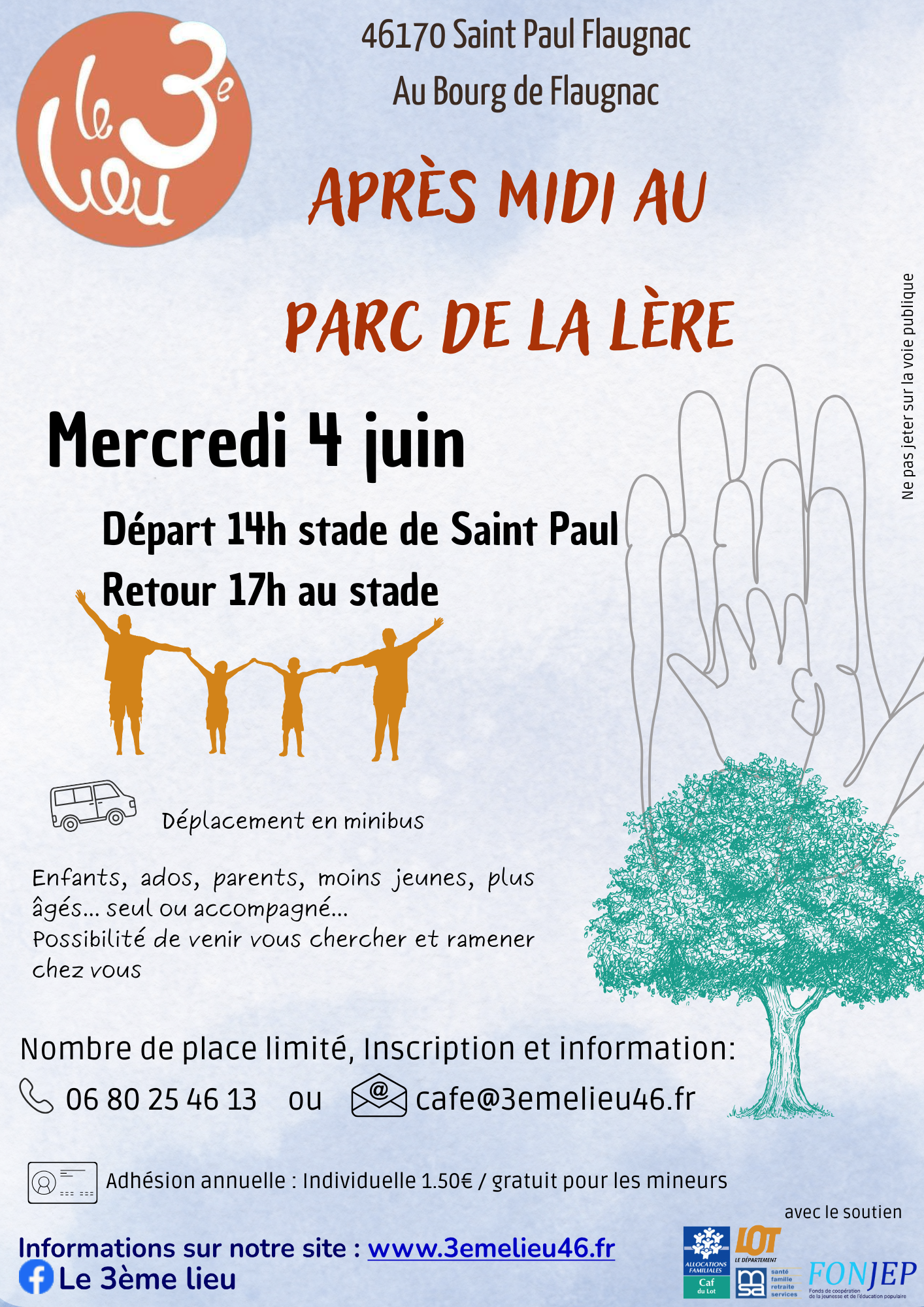 Après-midi au parc de la Lère avec le 3ème Lieu