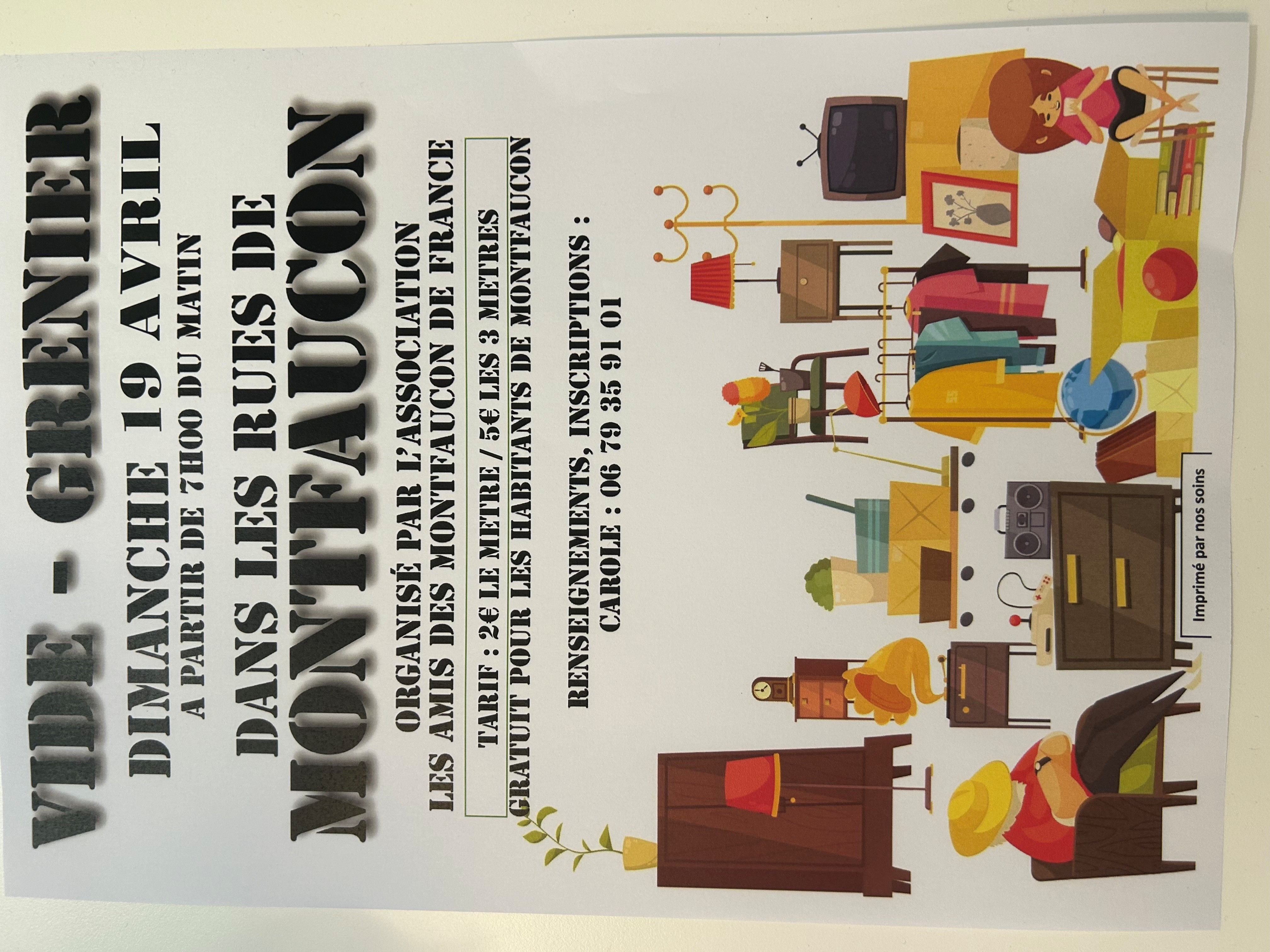 Vide grenier à Montfaucon