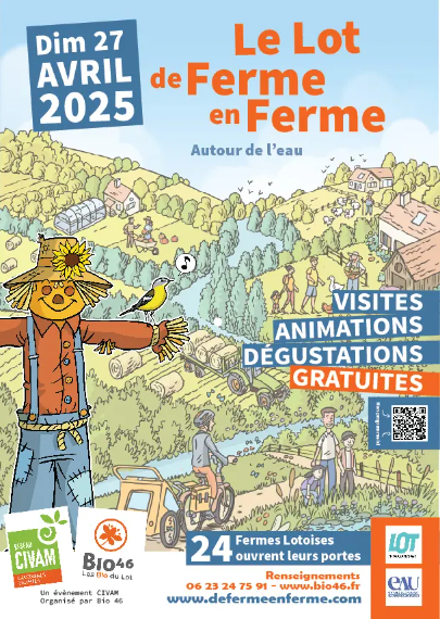 Le Lot de ferme en ferme : Ferme de La Rivière à Saint-Cernin - Les Pechs-du-Vers
