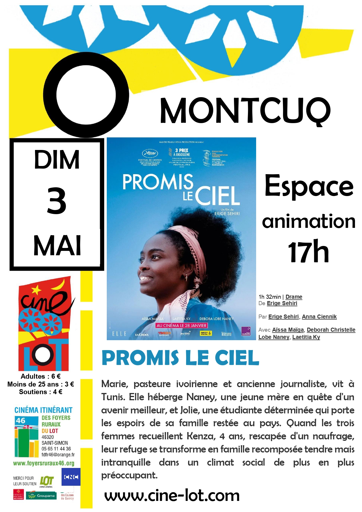 Ciné-Lot : "Promis le ciel" — visuel événement