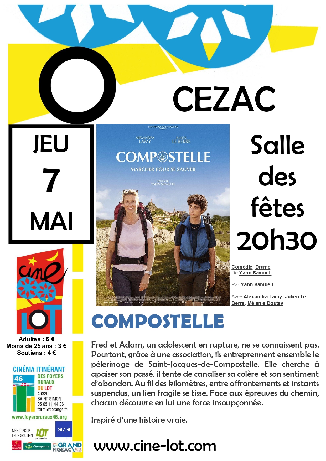 Ciné-Lot : "Compostelle" — visuel événement