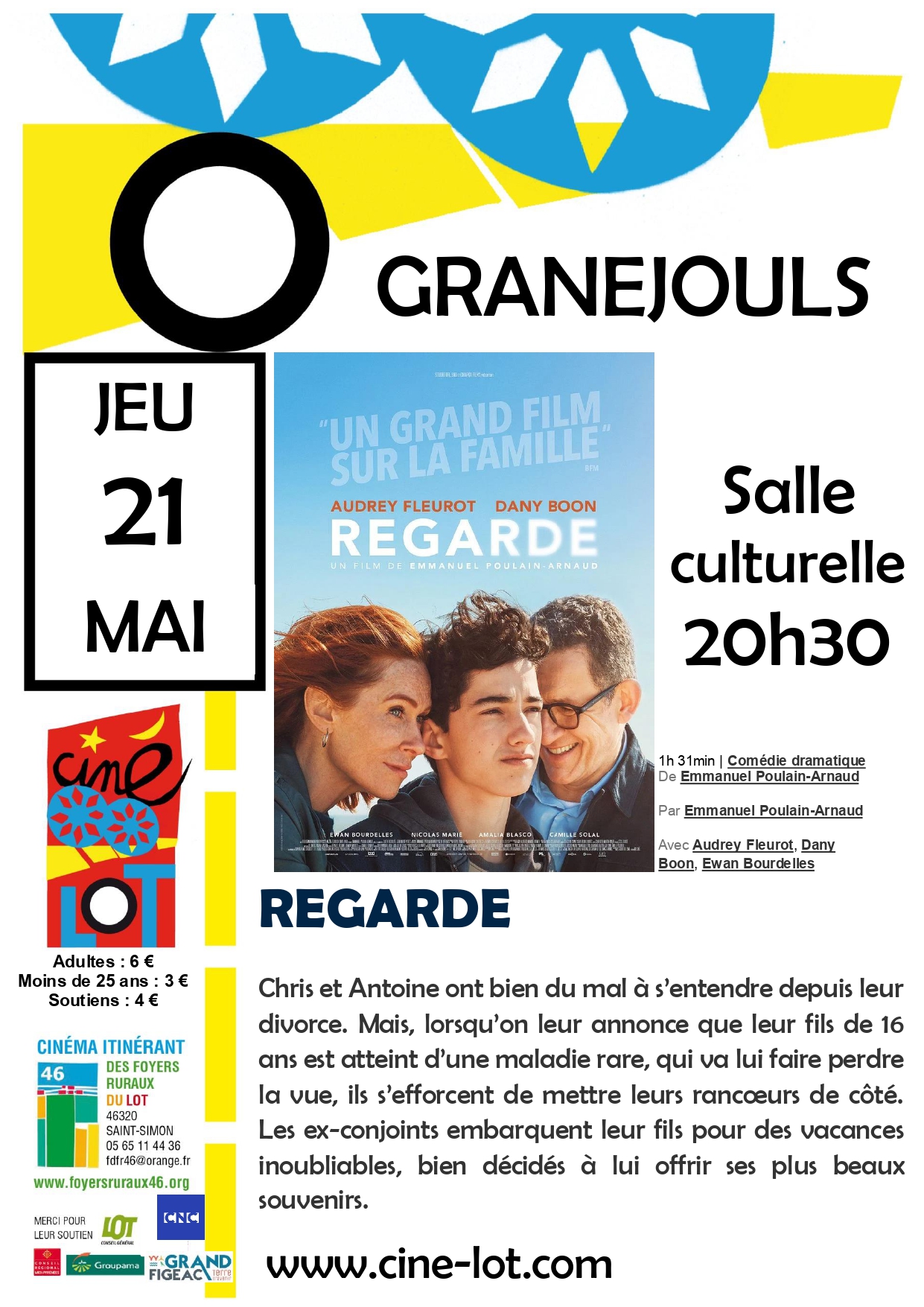 Ciné-Lot : "Regarde" à Granéjouls — visuel événement