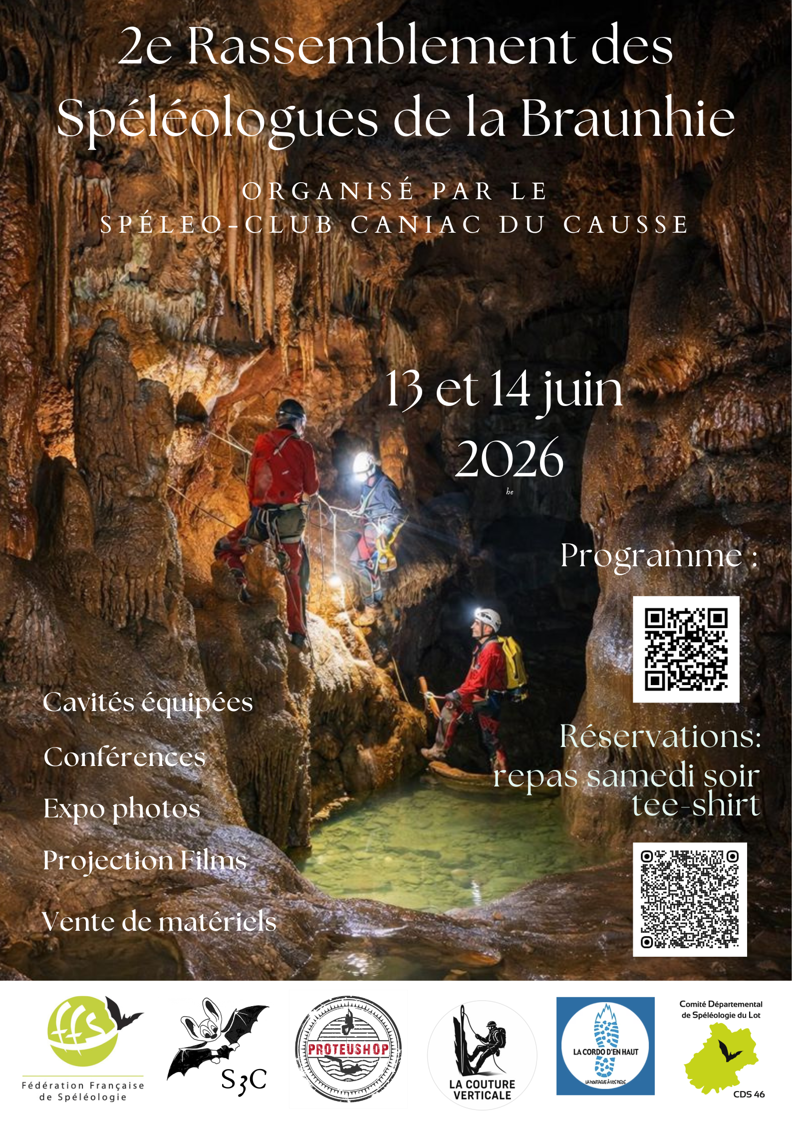 2° Rassemblement des spéléologues de la Braunhie, Caniac-du-Causse