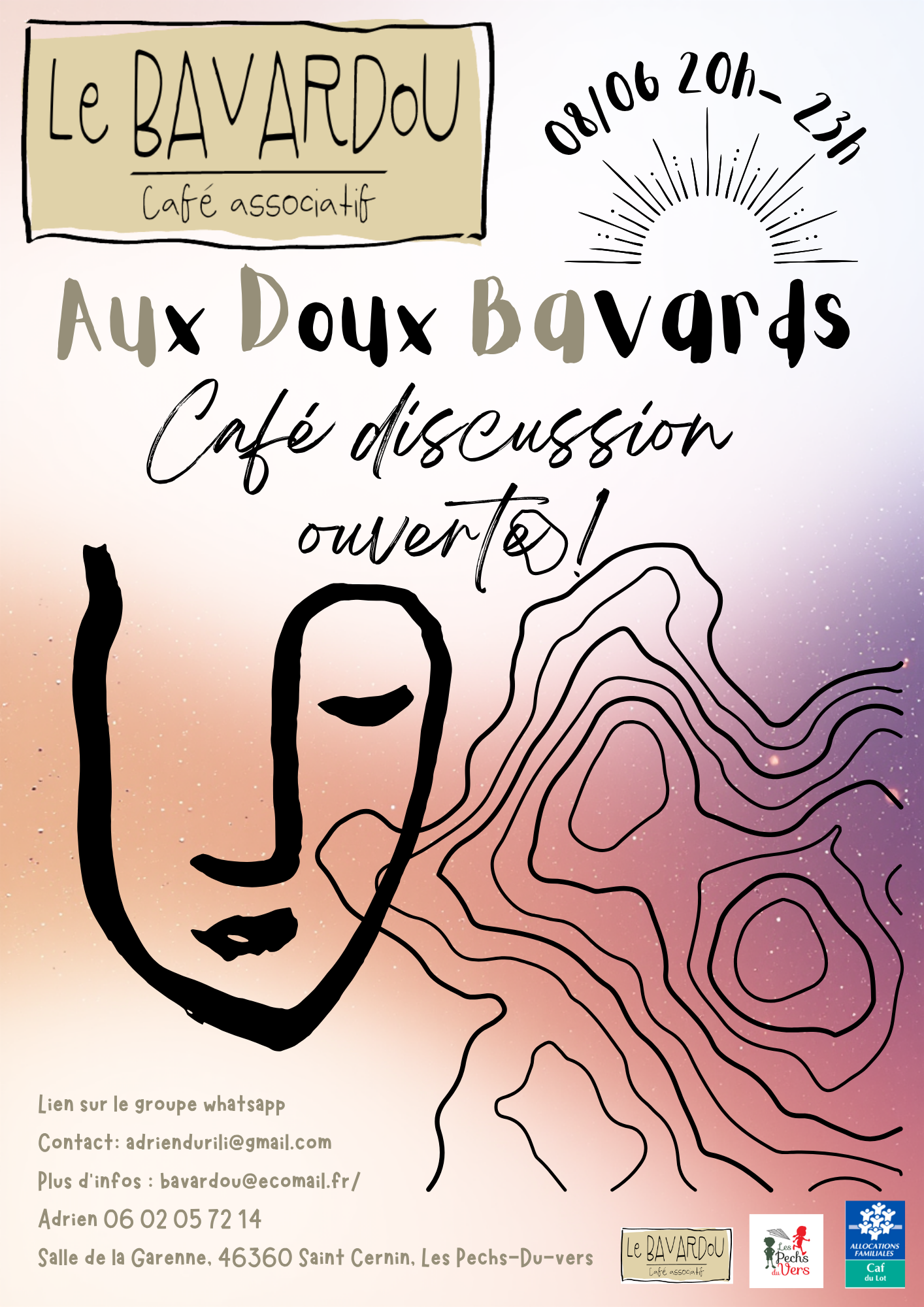 Aux Doux Bavards, café discussion