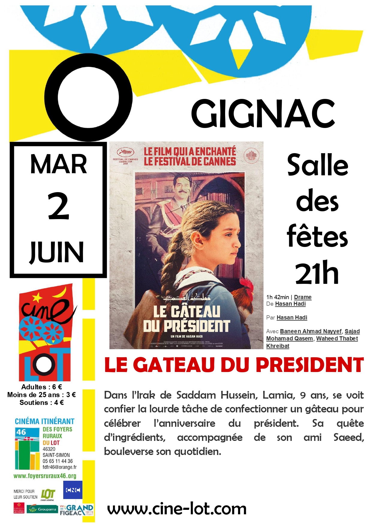 Ciné-Lot “ Le gâteau du Président "