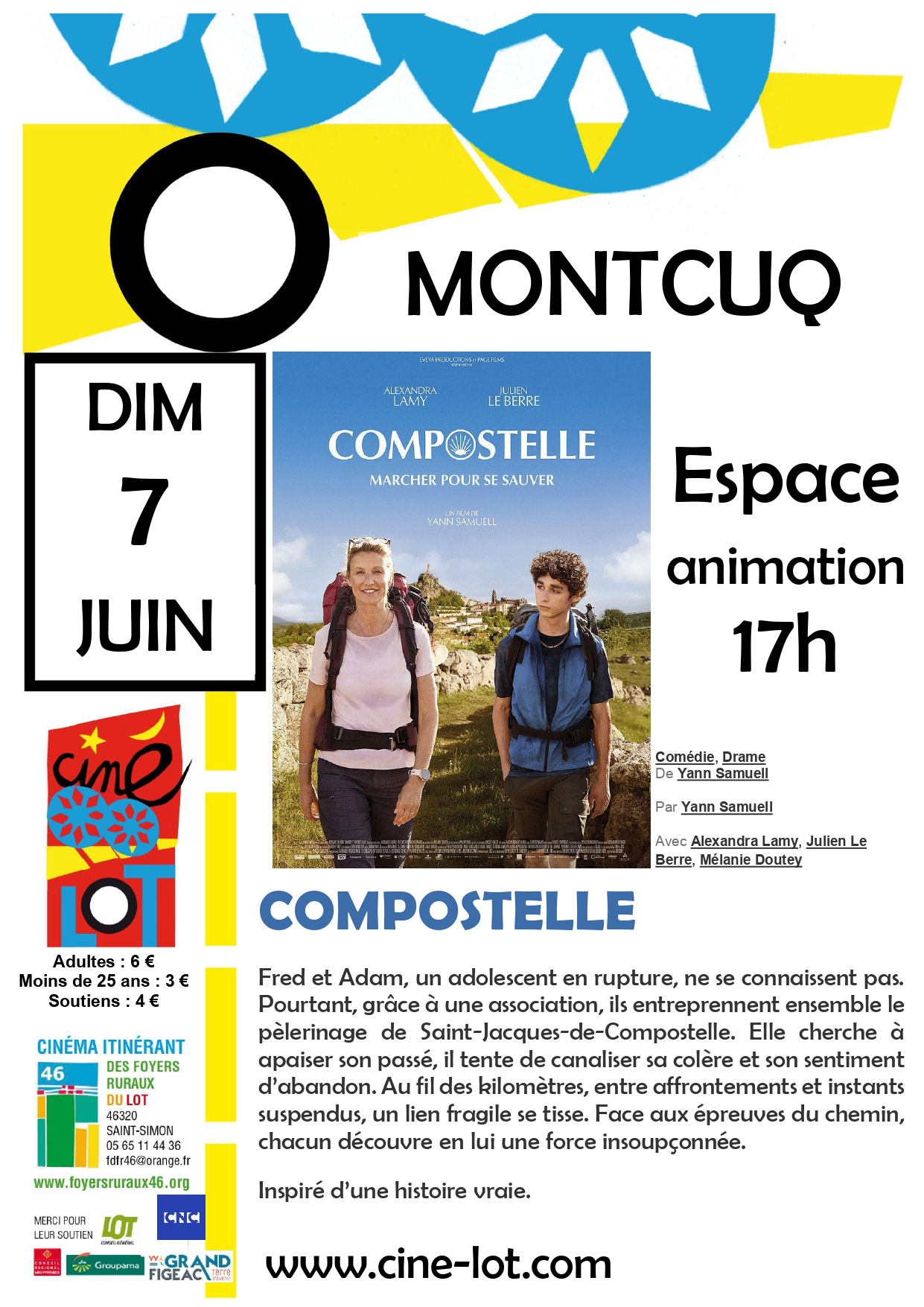 Ciné-Lot : "Compostelle" — visuel événement