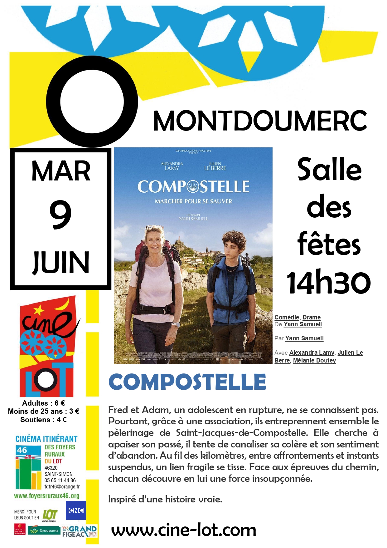 Ciné-Lot : "Compostelle" — visuel événement