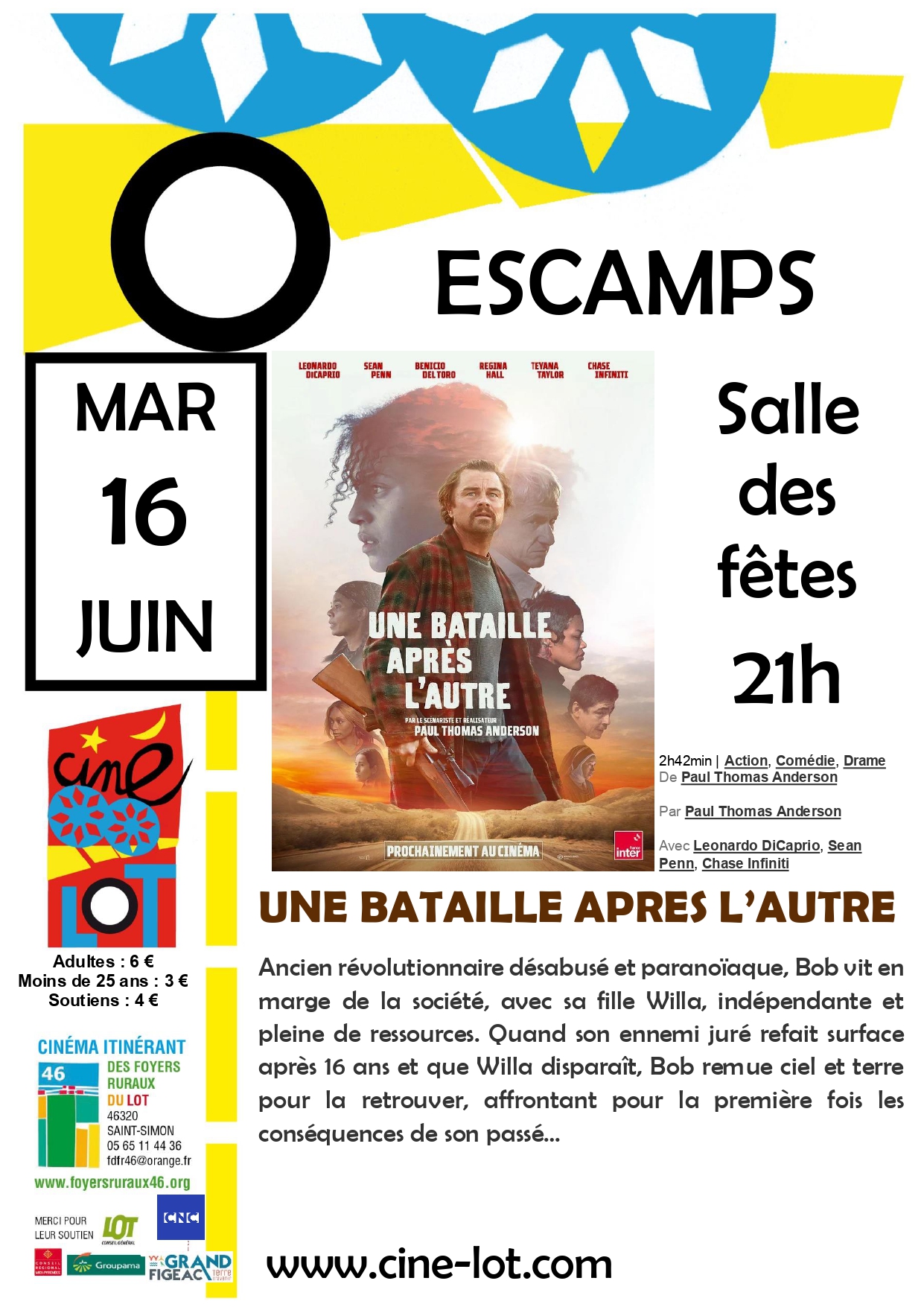 Ciné-Lot : "Une bataille après l'autre"