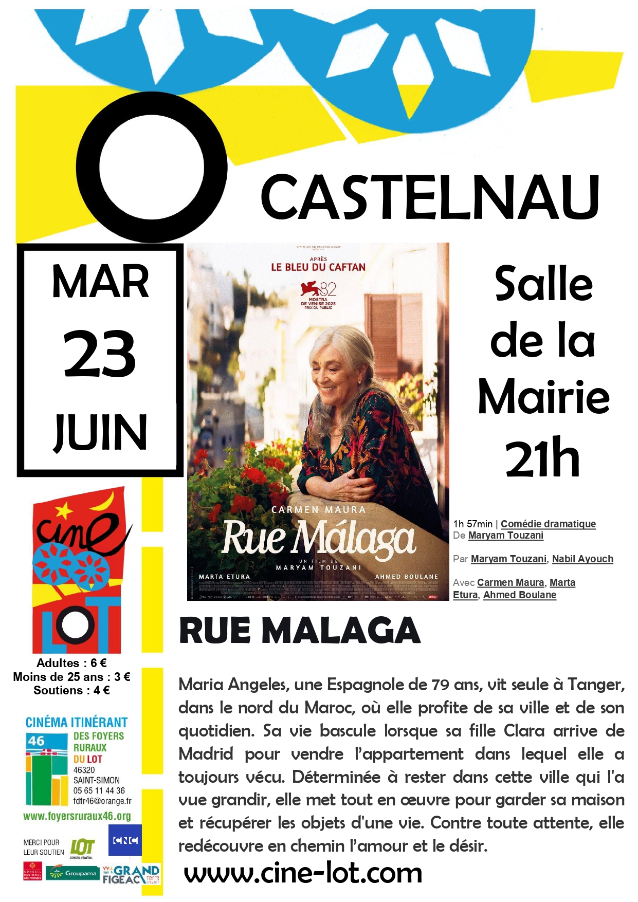 Ciné-Lot : "Rue Malaga" — visuel événement