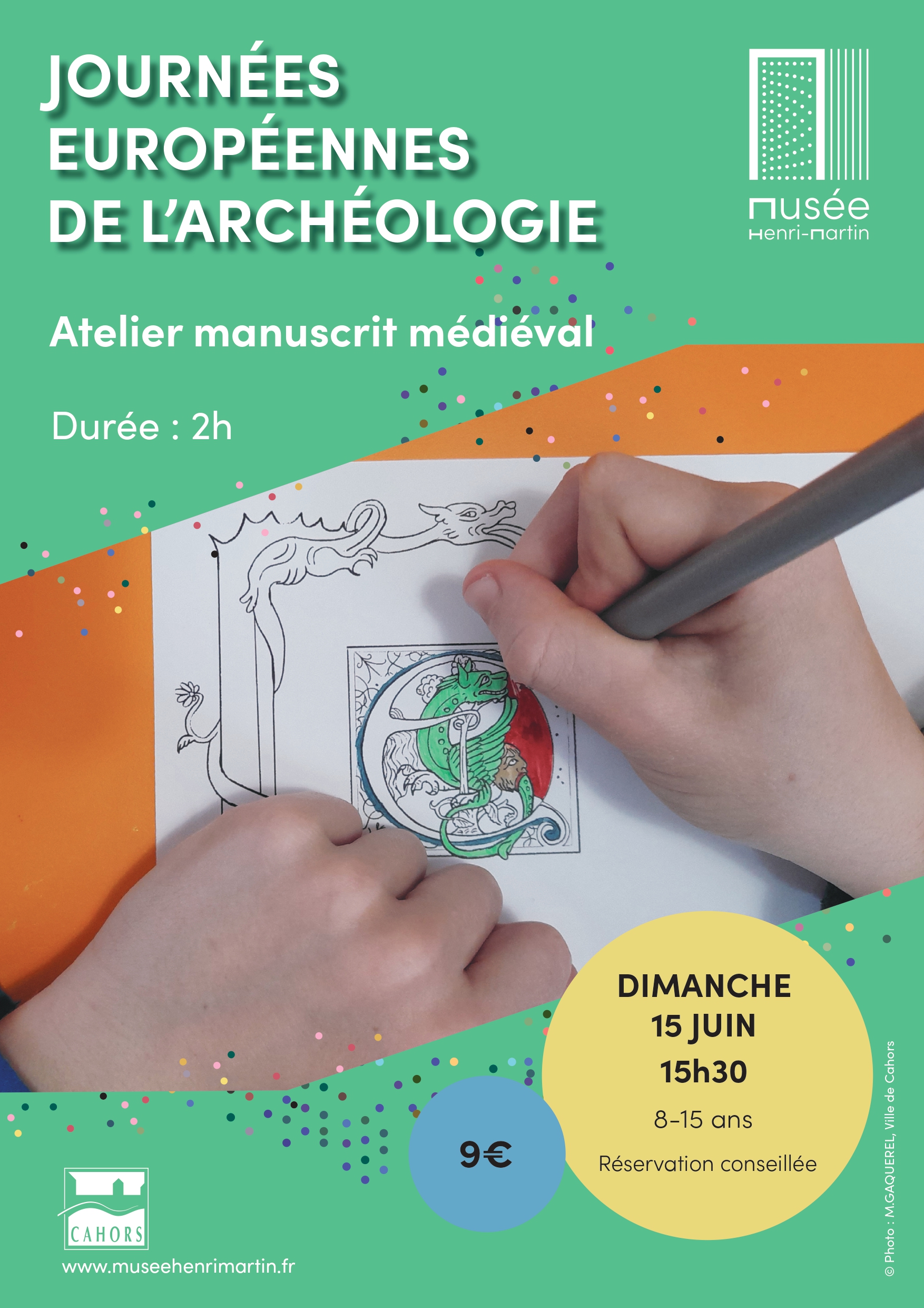 Journées Européennes de l'Archéologie au Musée Henri Martin : Atelier autour du manuscrit médiéval