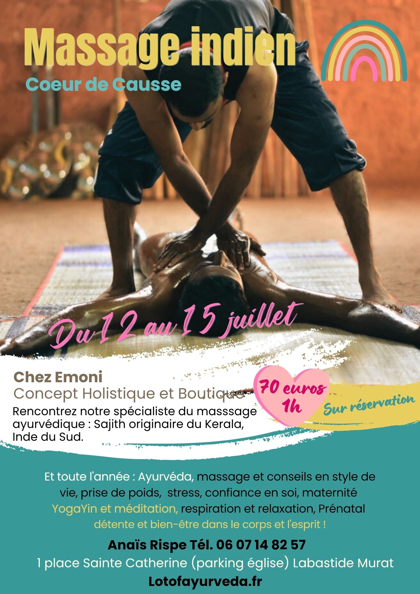 Massage indien chez Emoni