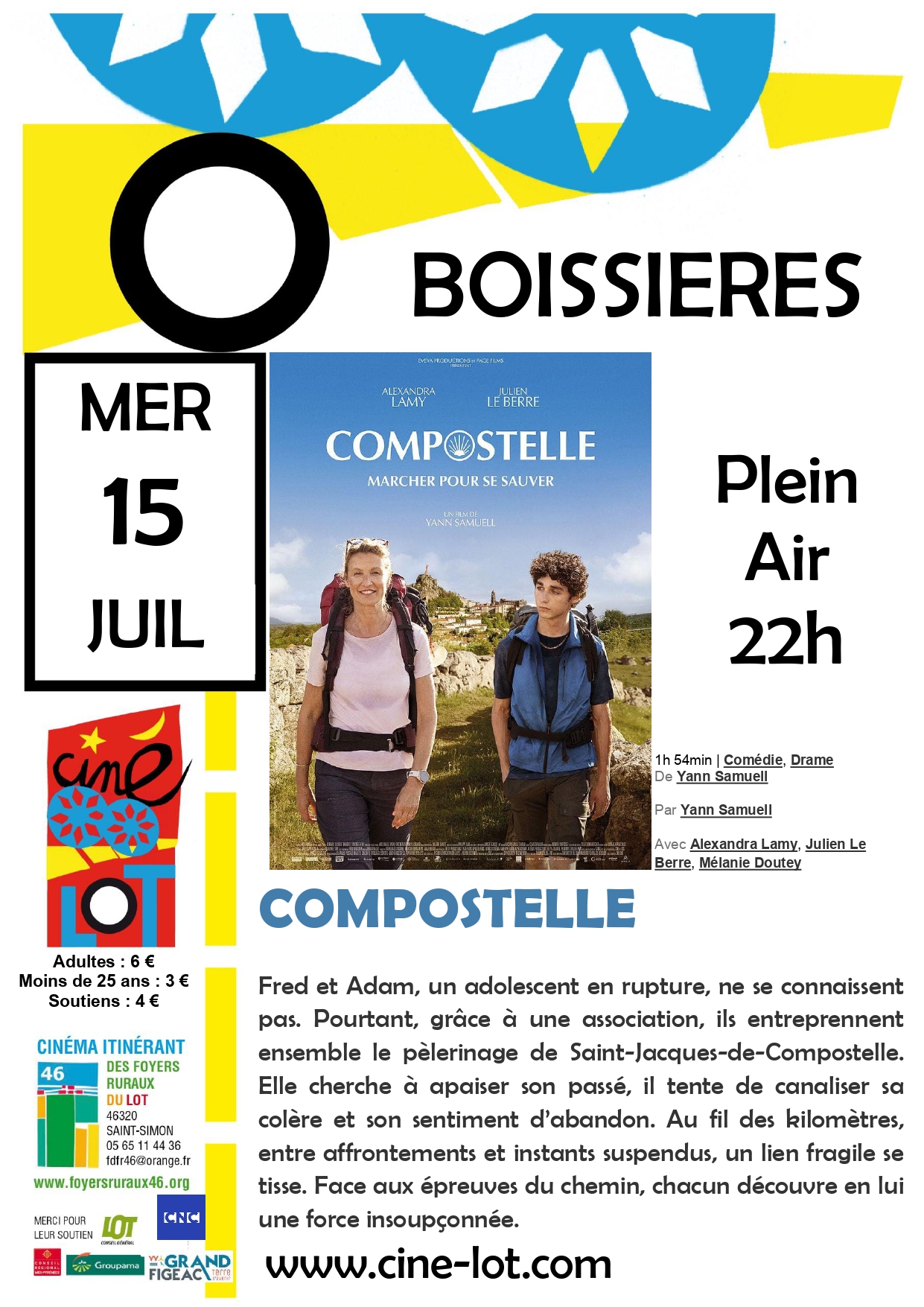 Ciné-Lot en plein air : "Compostelle"