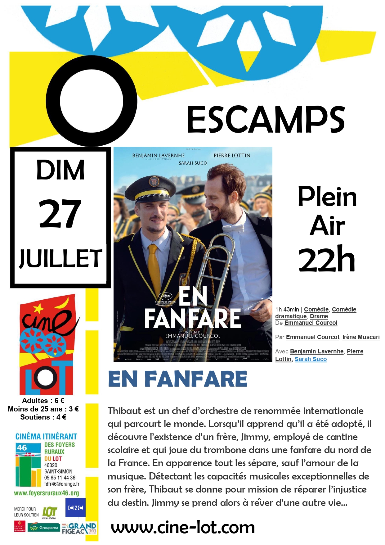 Ciné-Lot en plein air : "En Fanfare"