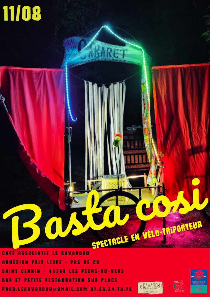 Concert au Bavardou - Cabaret « Basta Cosi »