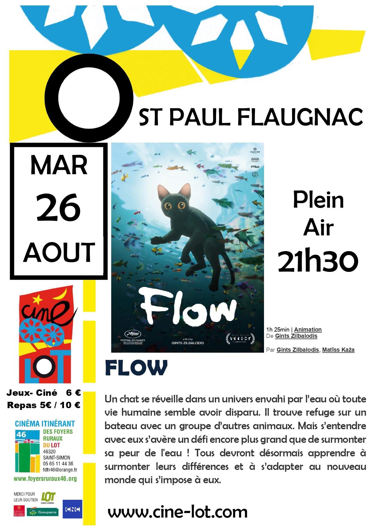 Ciné-Lot en plein air : "Flow"