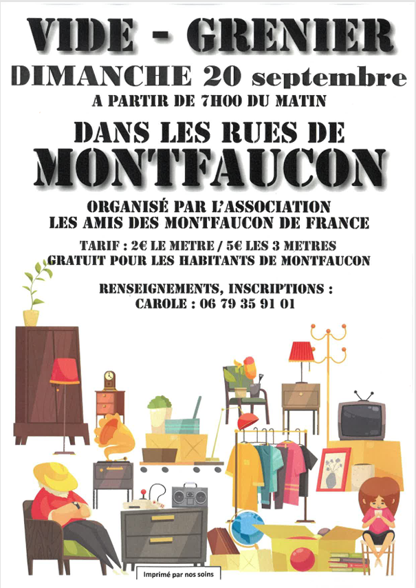 Vide grenier à Montfaucon