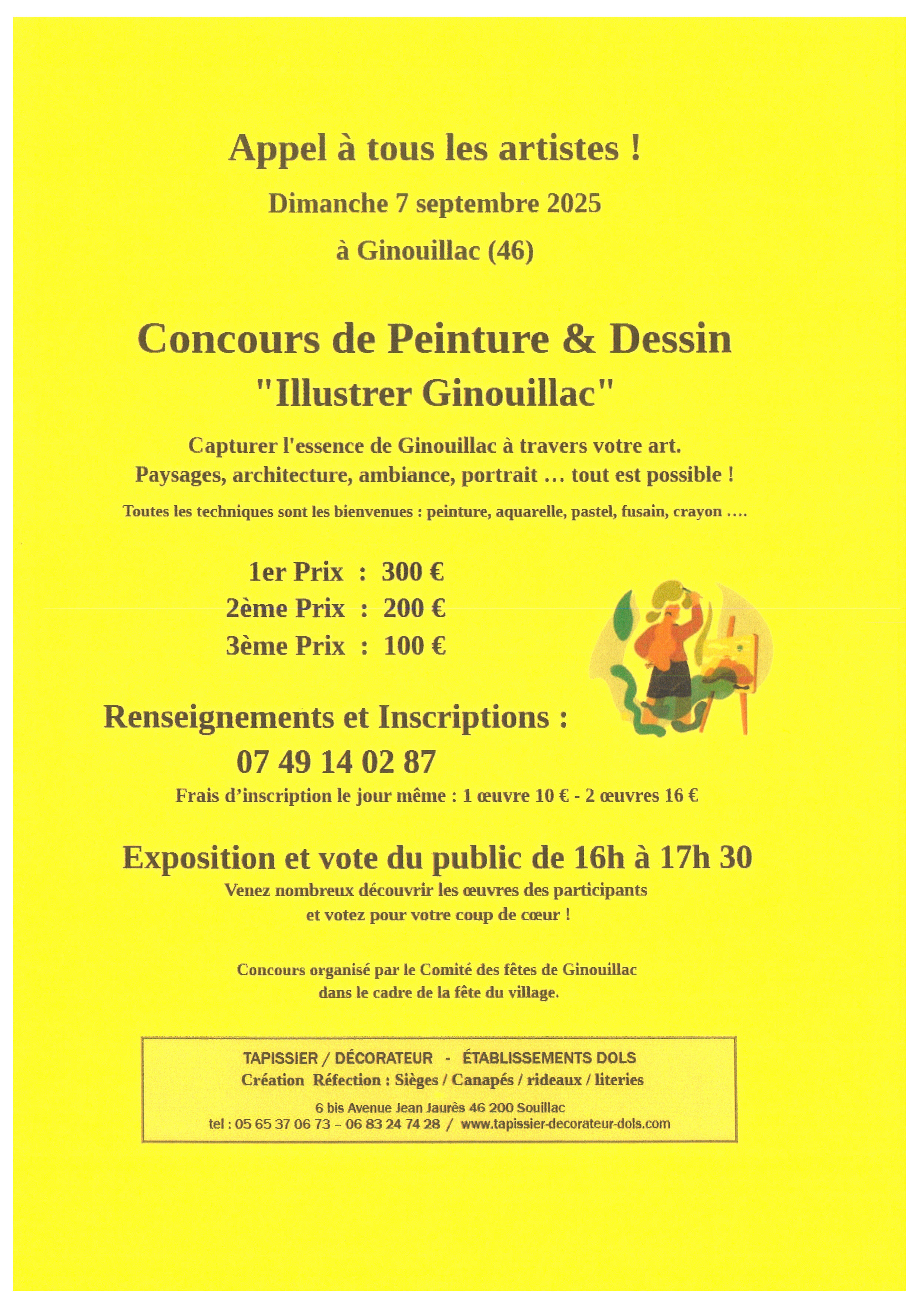 Concours de Peinture & Dessin "Illustrer Ginouillac", Ginouillac - photo 2