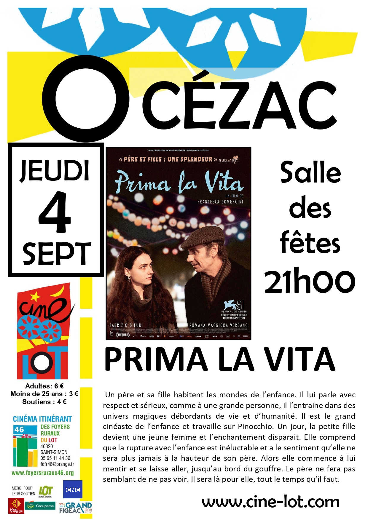 Ciné-Lot : Prima la Vita à Cézac