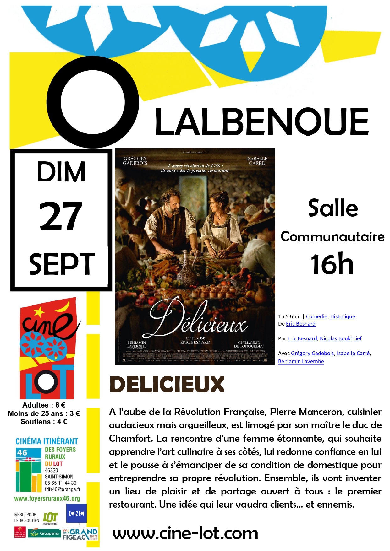 Ciné-Lot : "Délicieux"