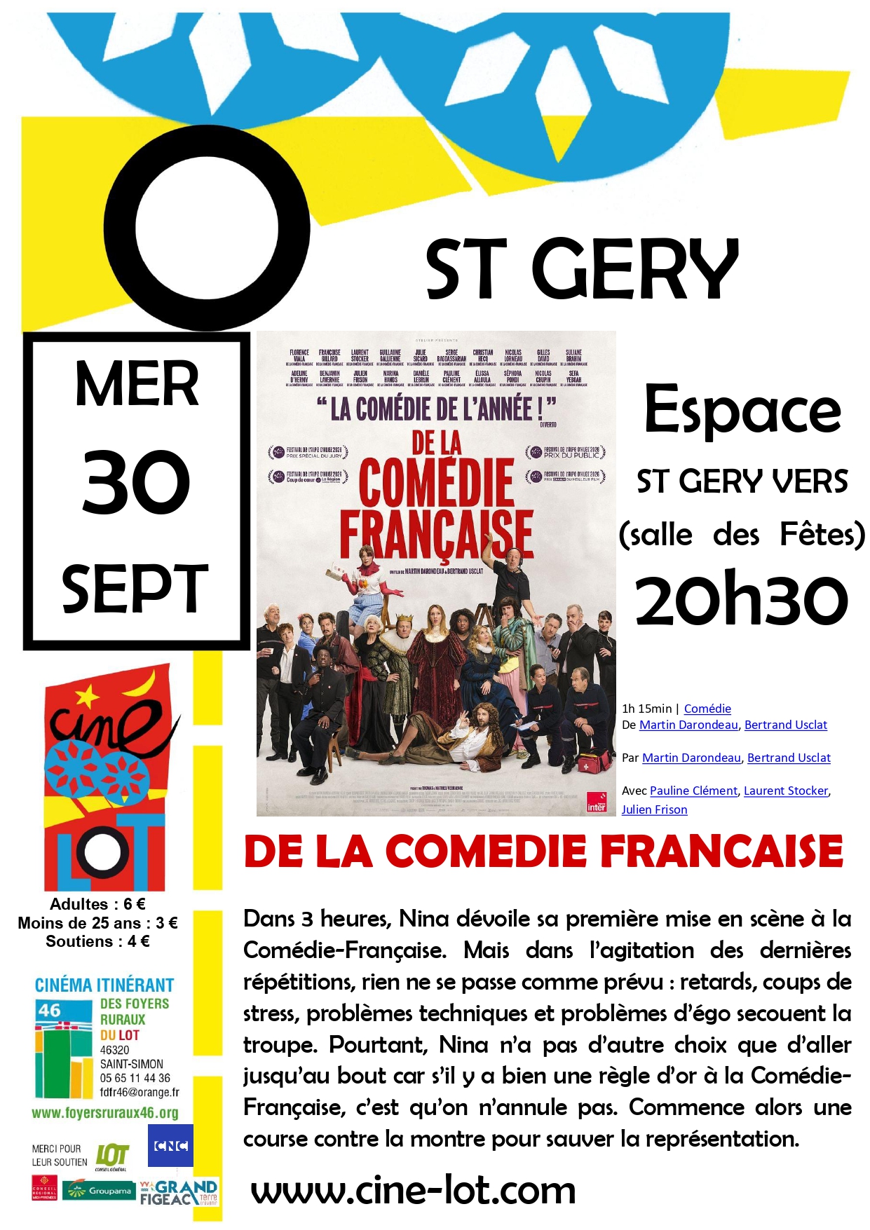 Ciné-Lot : "De la Comédie Française"