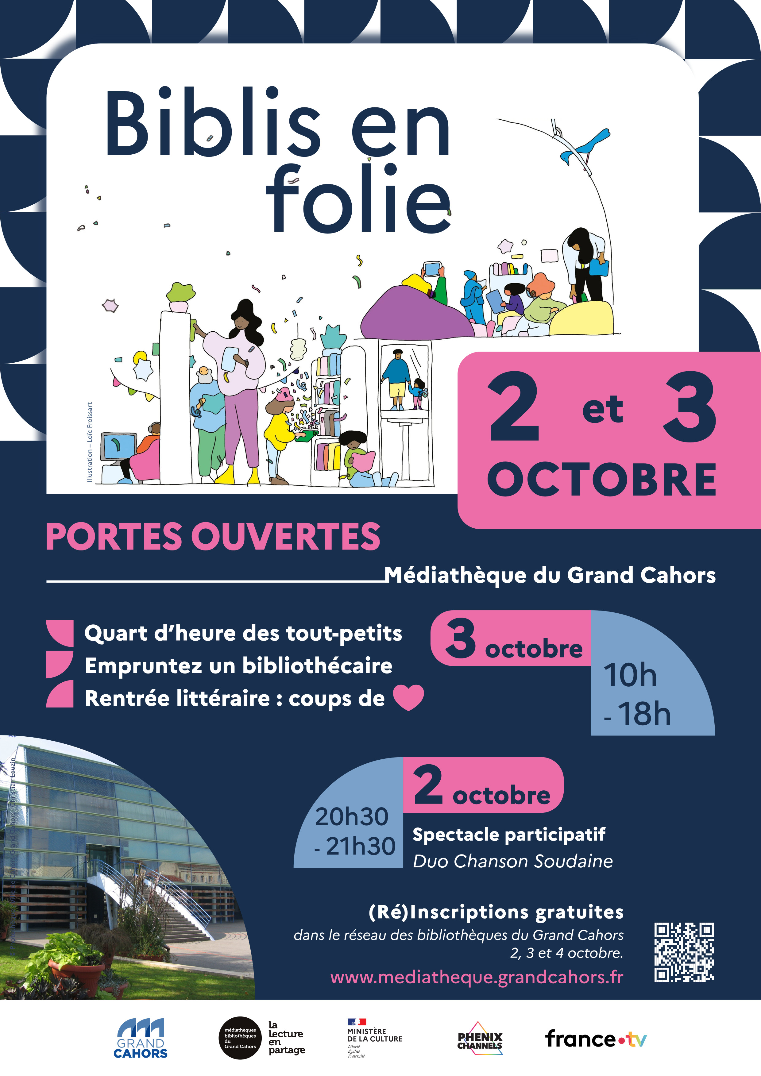 Biblis en folie : les rendez-vous de la Médiathèque du Grand Cahors