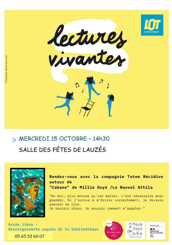Lectures vivantes, à Lauzès