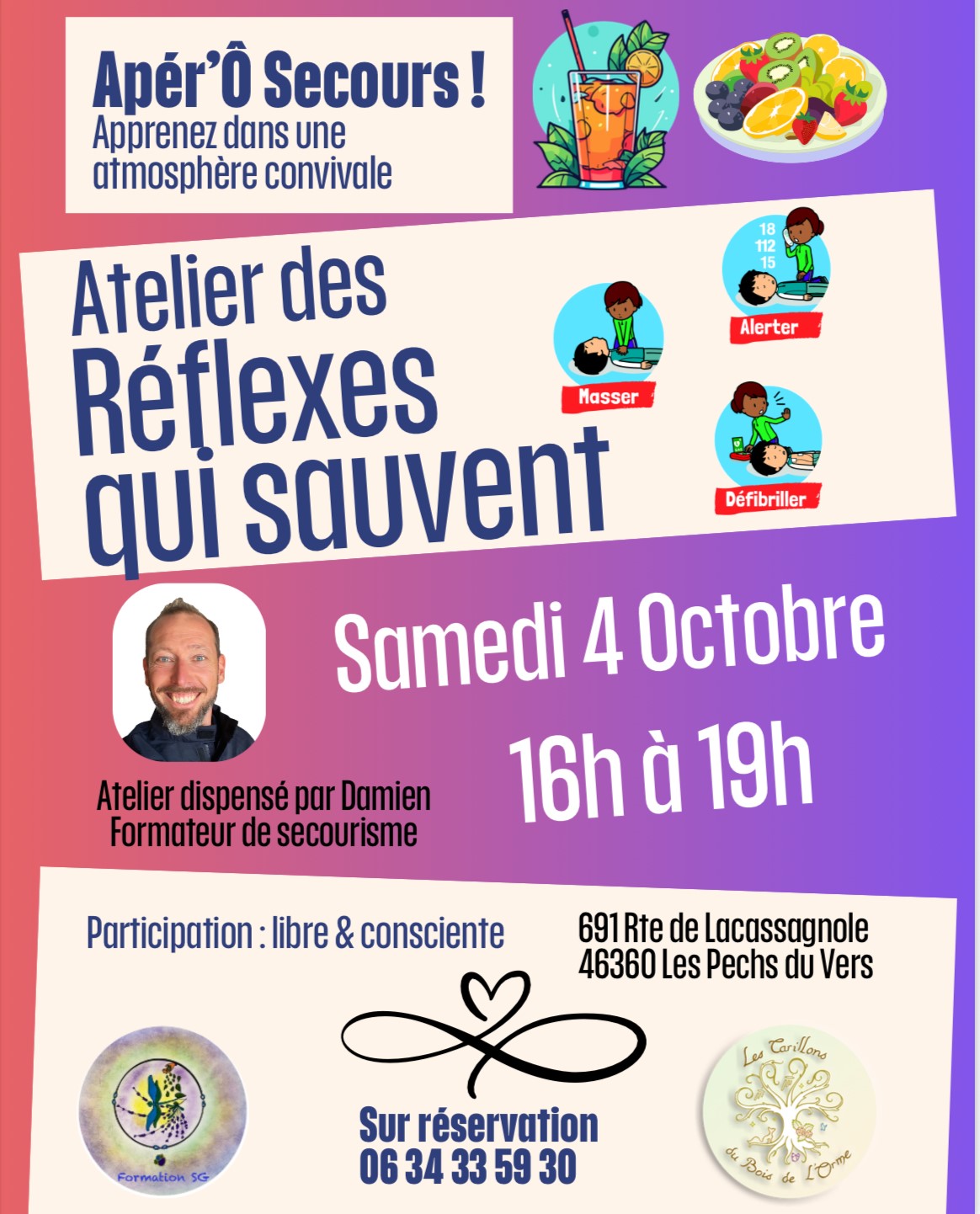 ApérÔ Secours, atelier des réflexes qui sauvent