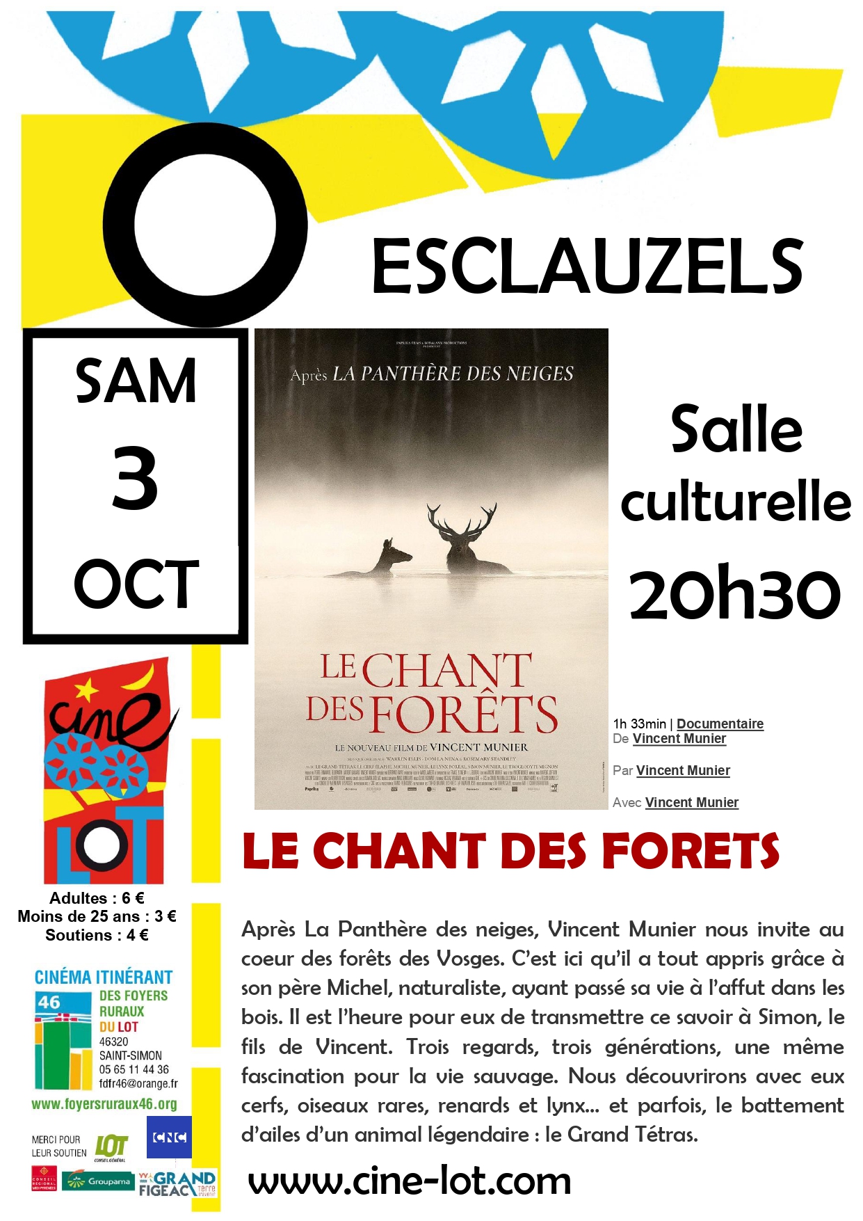 Ciné-Lot : "Le chant des forêts"
