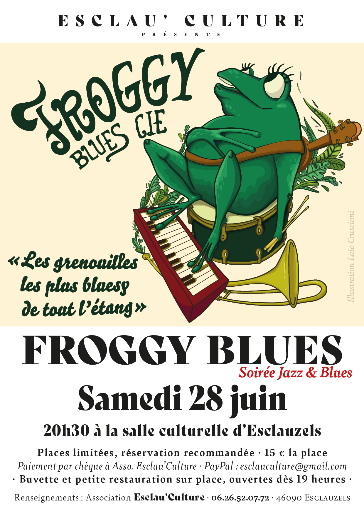 Esclau'Culture : Froggy Blues Cie - Jazz