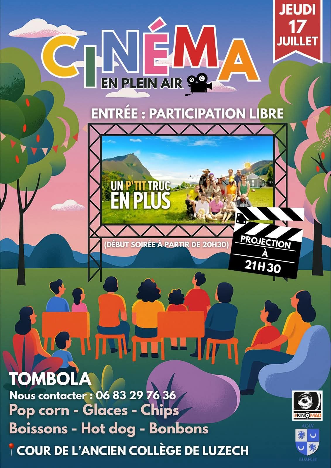 Cinéma en plein air à Luzech