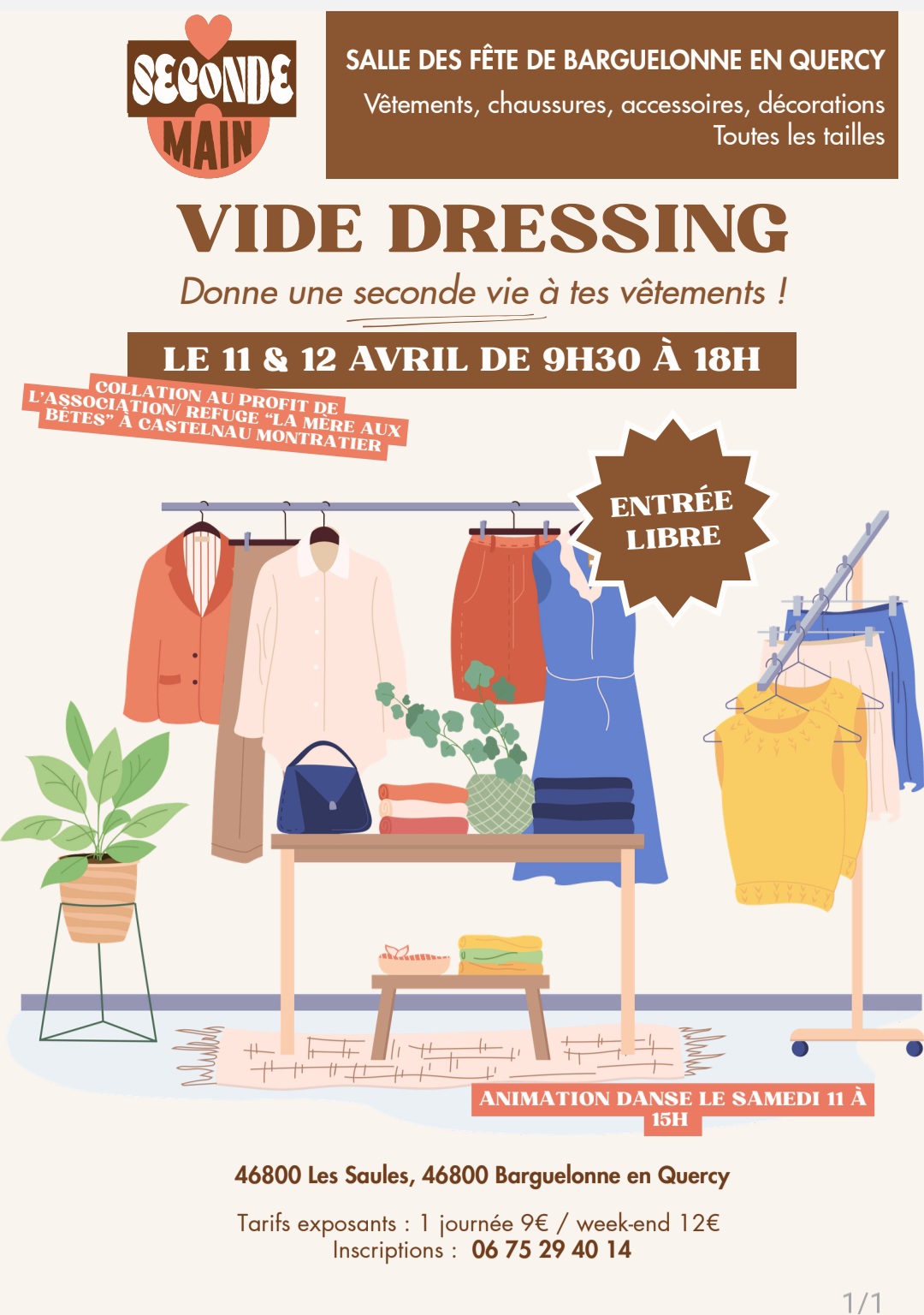 Vide dressing à Barguelonne-en-Quercy