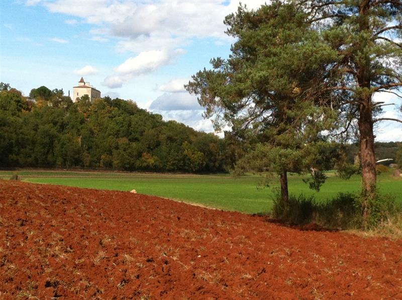La combe et le château de Cieurac