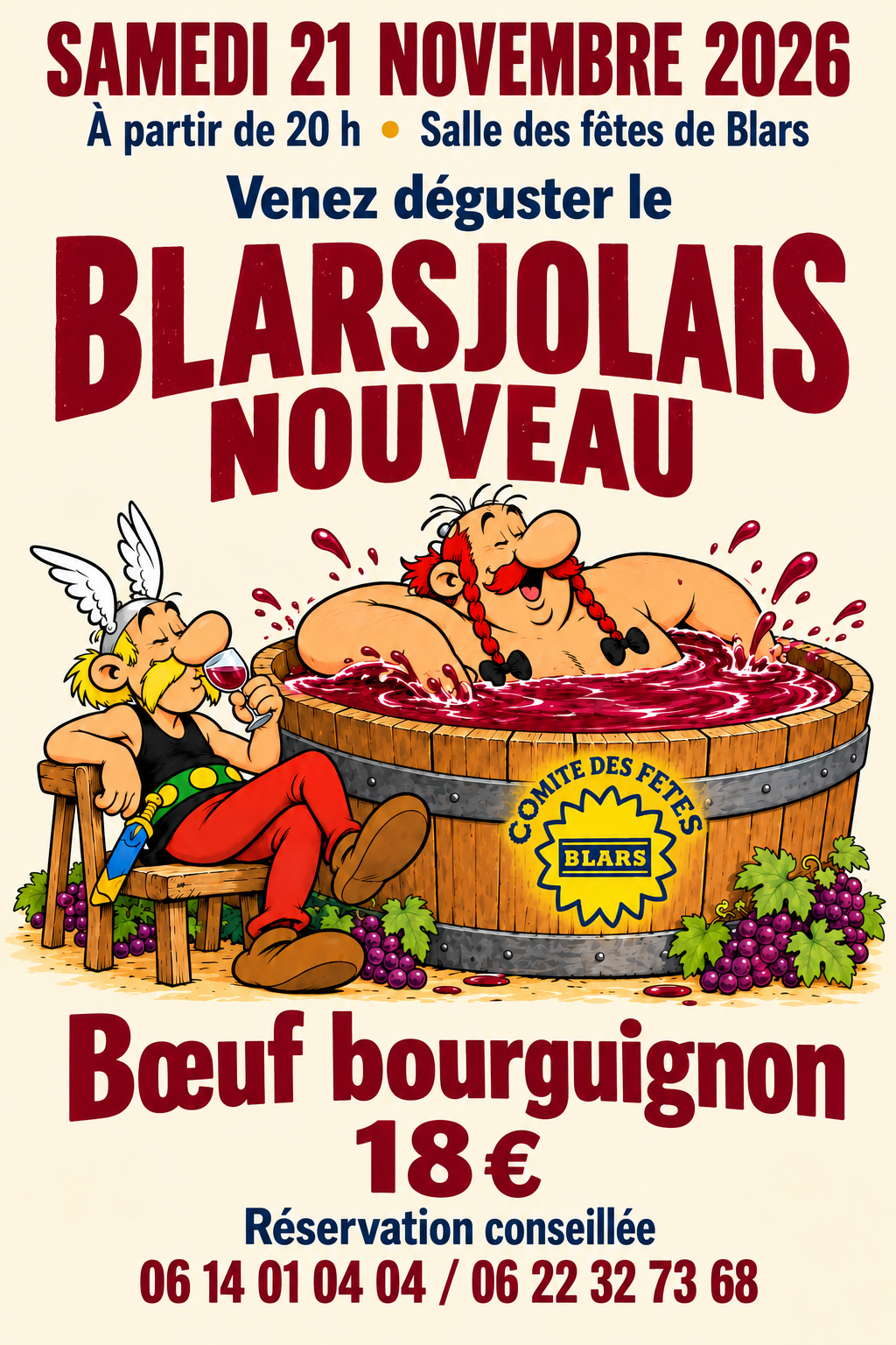 Soirée Blarsjolais nouveau !