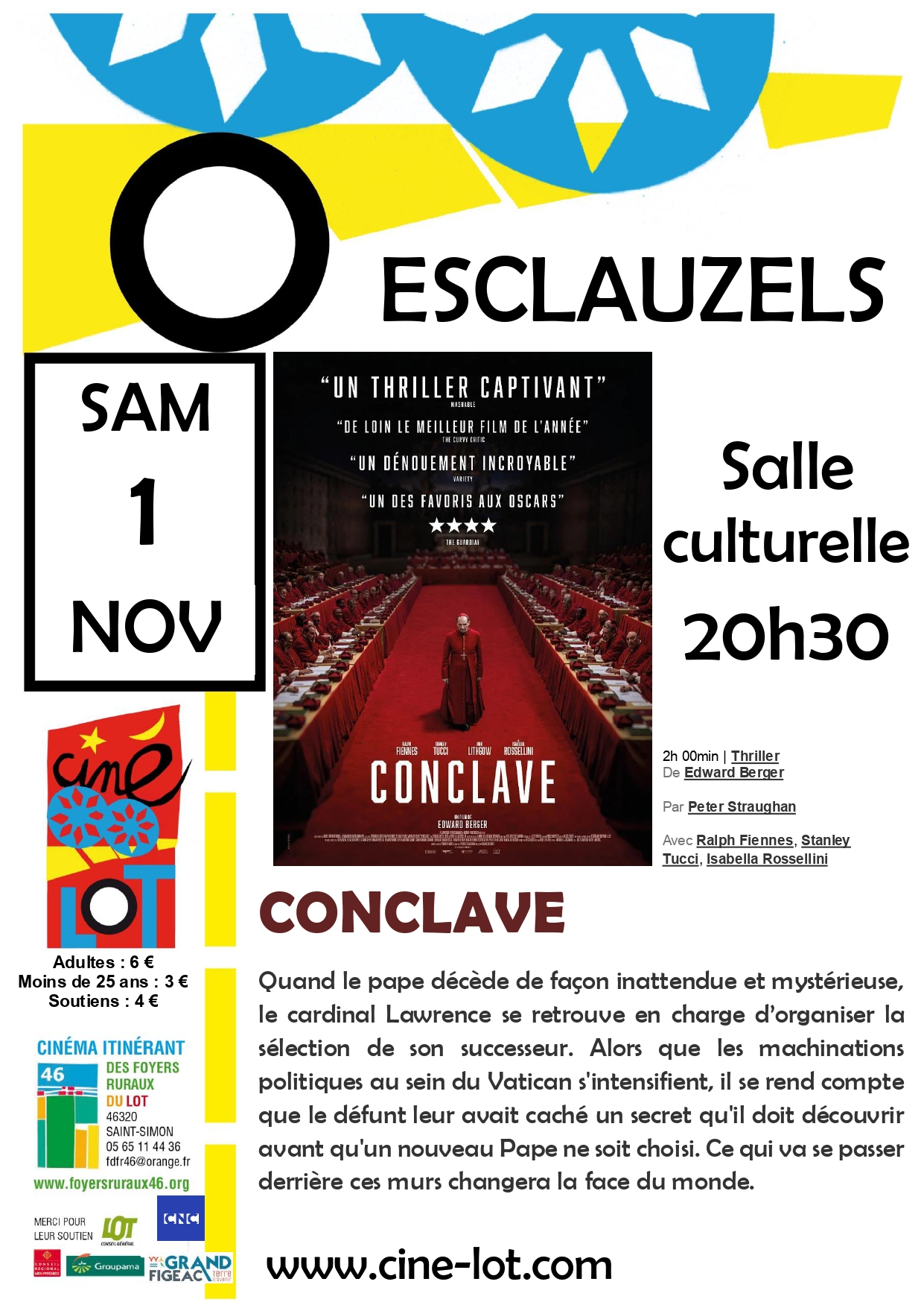 Ciné-Lot à Esclauzels: Conclave