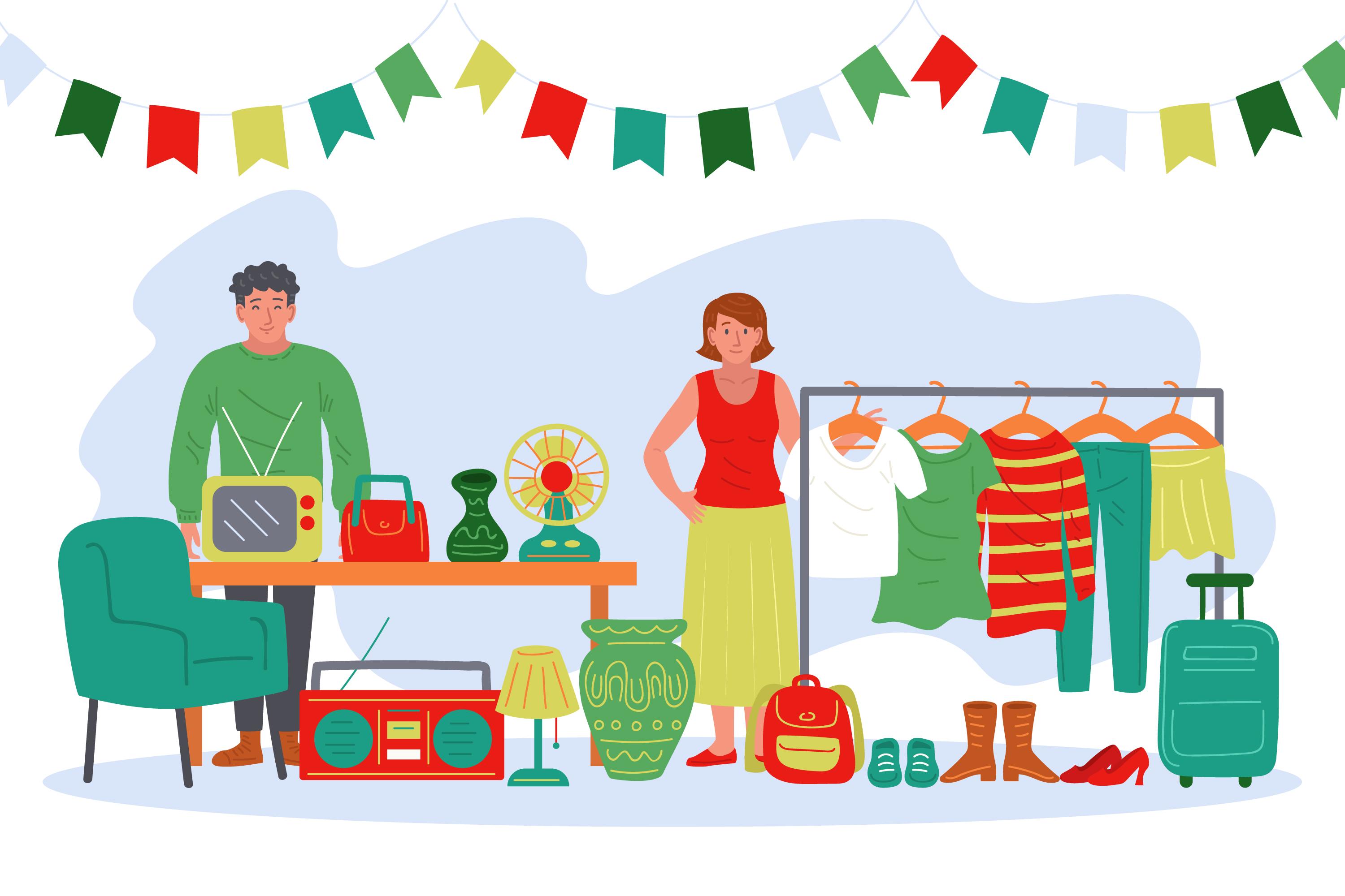 Vide grenier à Montfaucon — visuel événement