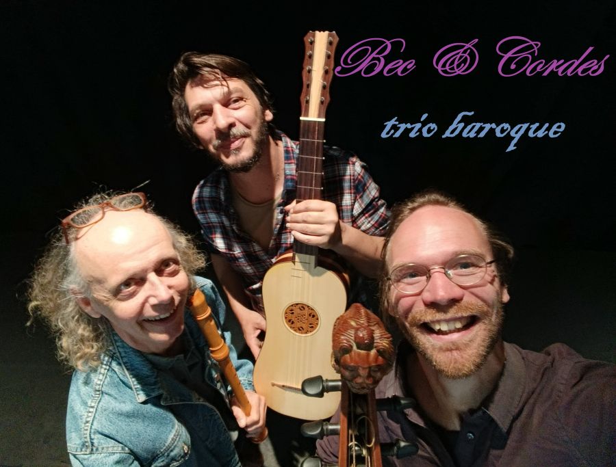 Festival Re-naissance à Figeac : concert, "bec et cordes", Trio Baroque