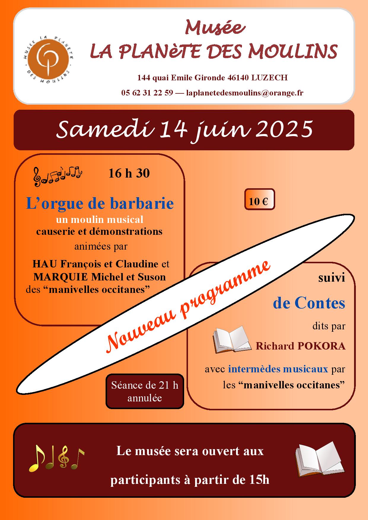 Evènements au Musée La Planète des Moulins