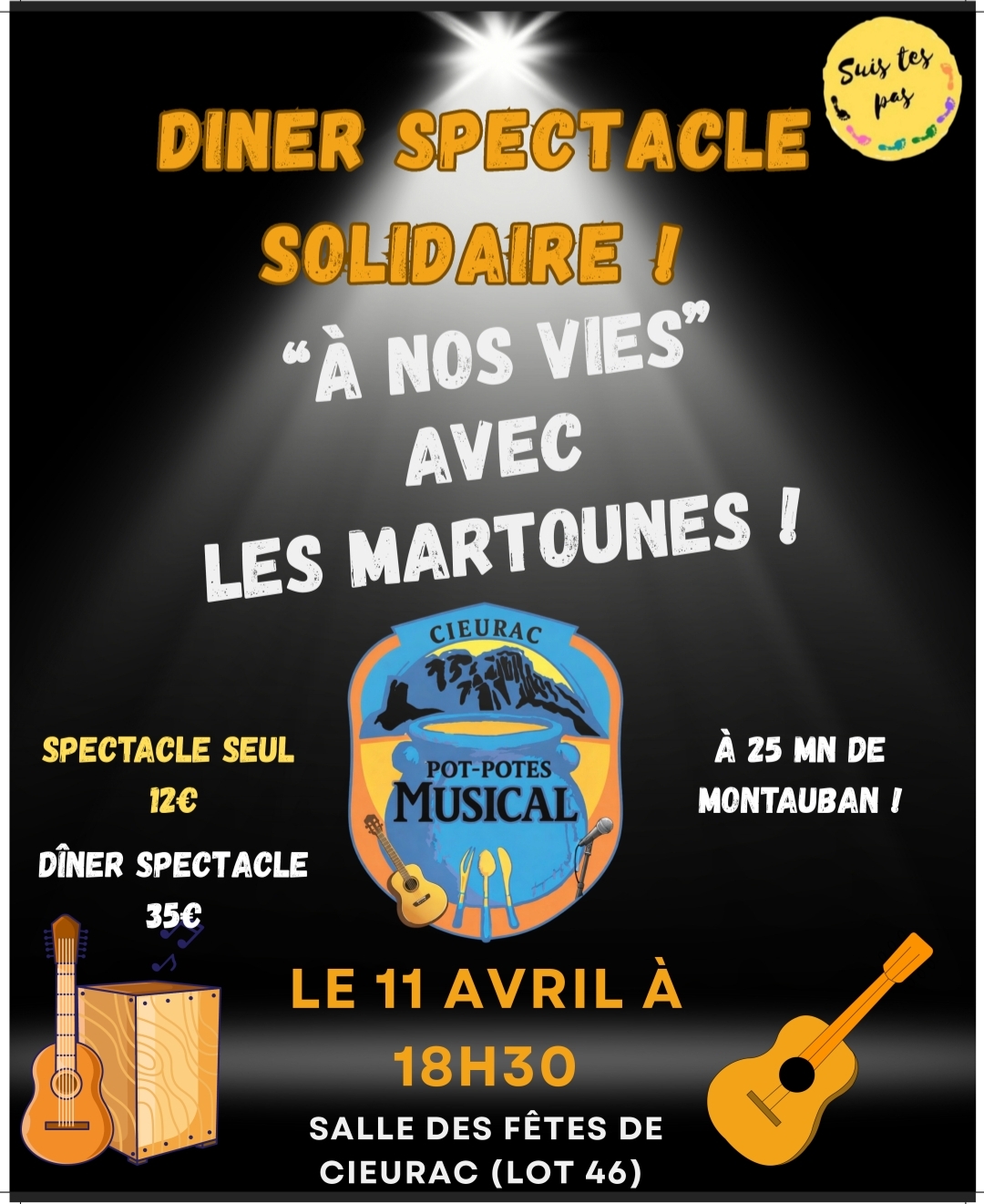 Dîner spectacle "A nos vies"