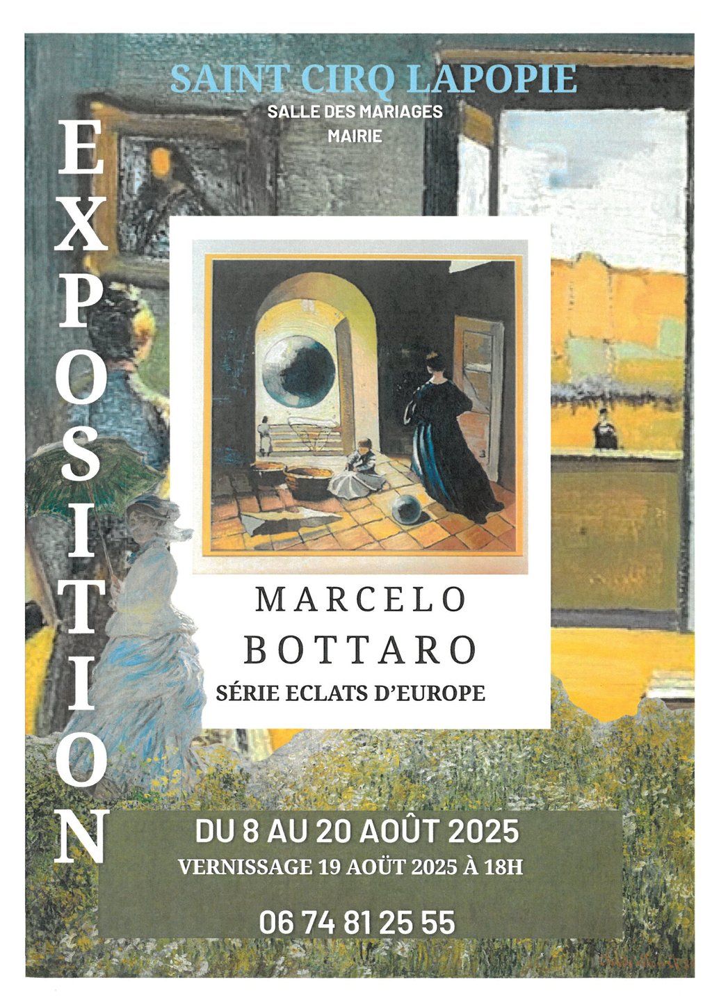 Exposition à la salle de la Fourdonne: Marcelo Bottaro