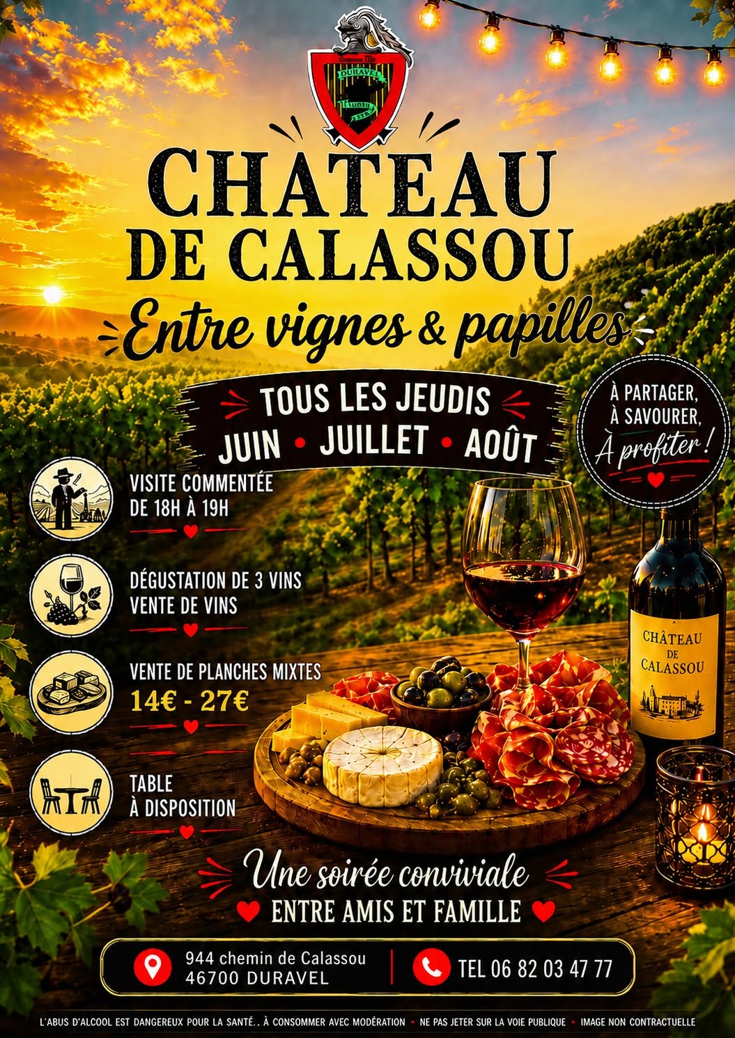 Entre vignes et papilles au Château de Calassou