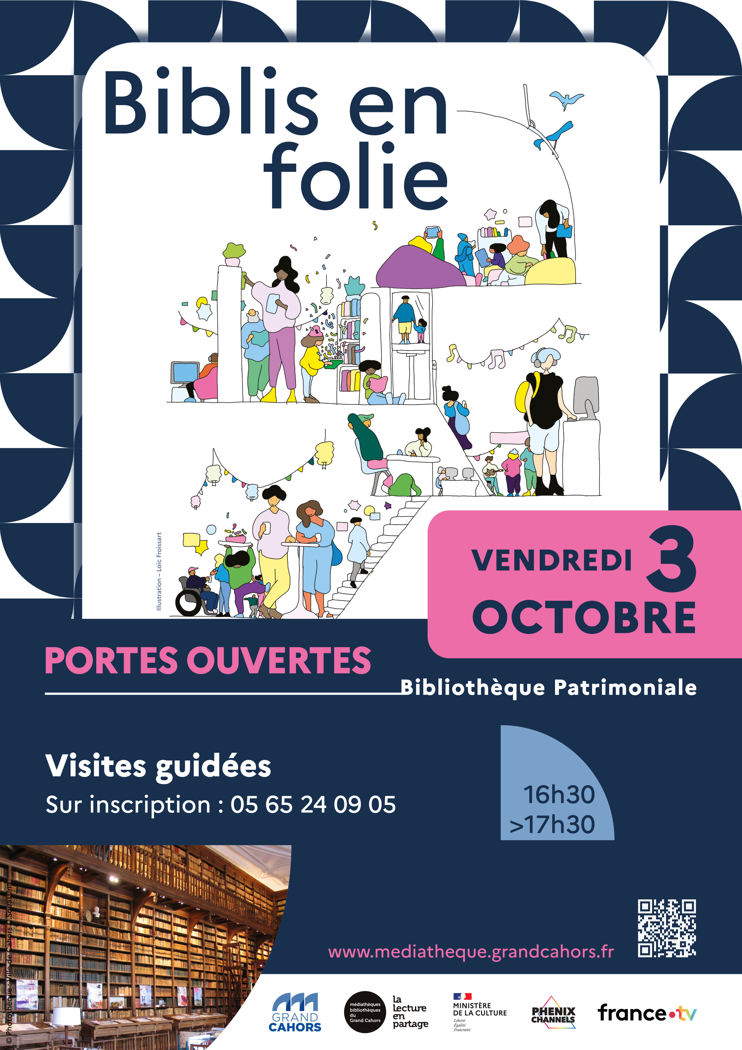 Biblis en folie : Visite de la Bibliothèque patrimoniale et de recherche de Cahors
