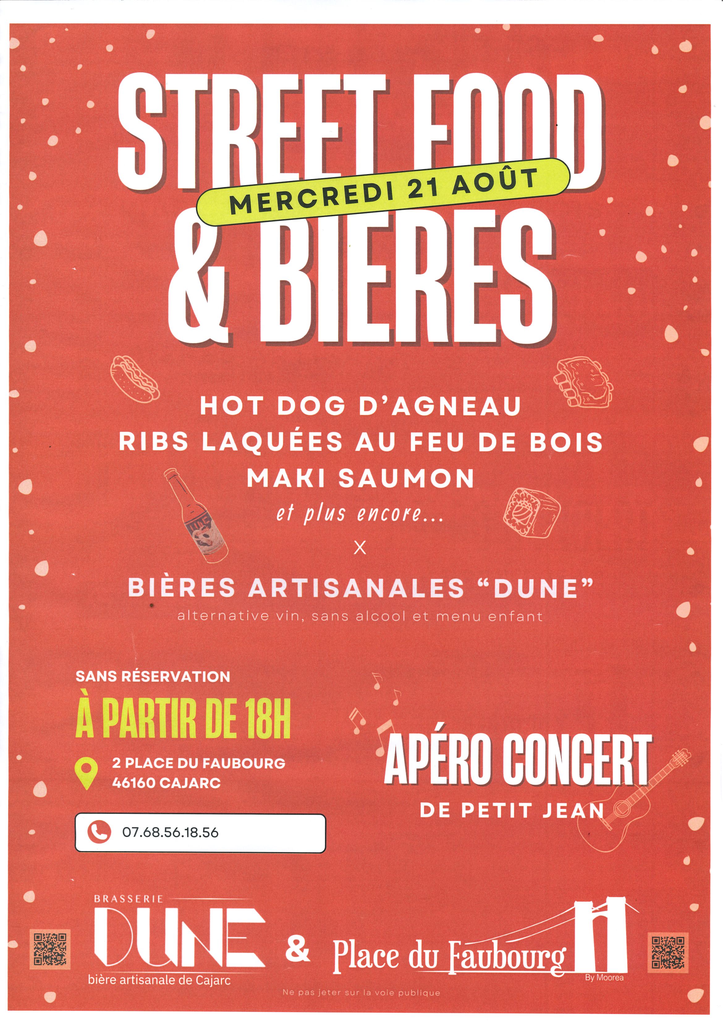 Apéro concert de Petit Jean au restaurant "Place du Faubourg"