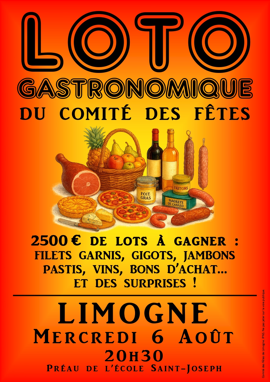 Loto gastronomique à Limogne