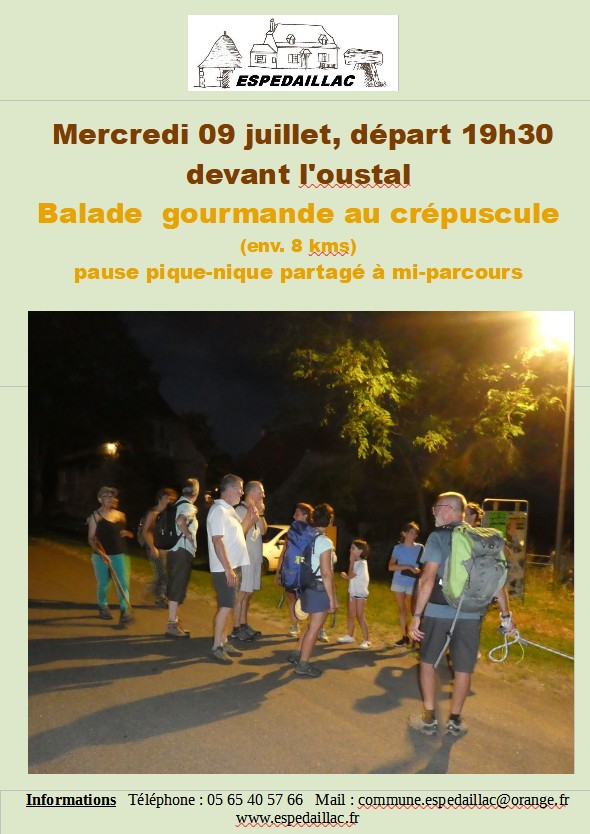 Balade gourmande au crépuscule