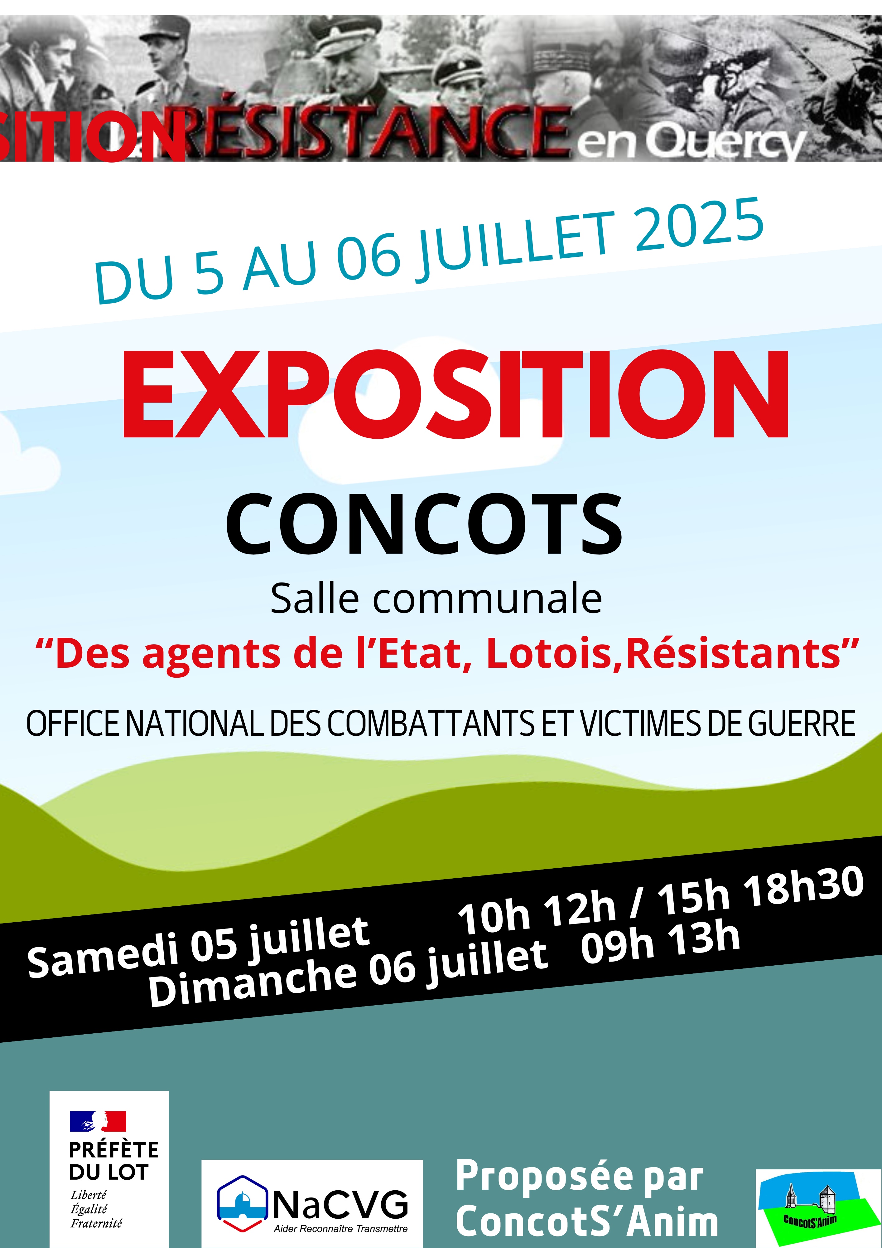 Exposition : "Des agents de l'état, Lotois, Résistants"